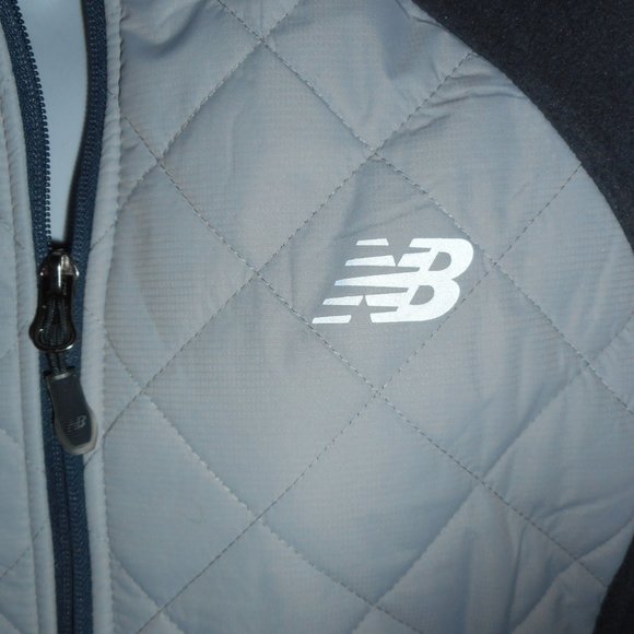 NWT grey New Balance micro fleece jacket, Large - Picture 4 of 13